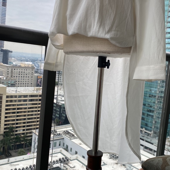 Catherine Malandrino faux wrap tunic asymmetrical top blouse - Small - Picture 8 of 12